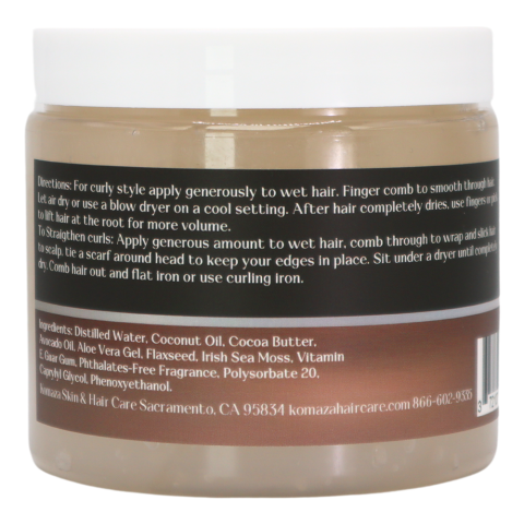 Coconut Curl Styling pudding back label